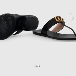 Gucci Leather Thong Sandals
